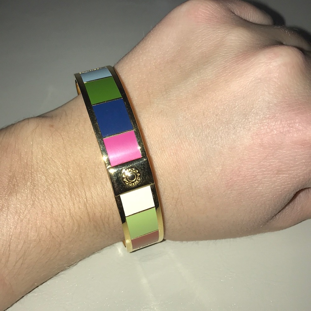 Coach Bangle (gold with many colors)